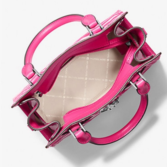 MICHAEL Michael Kors Hamilton Small Zebra Print Calf Hair Satchel - NWT - Picture 3 of 7